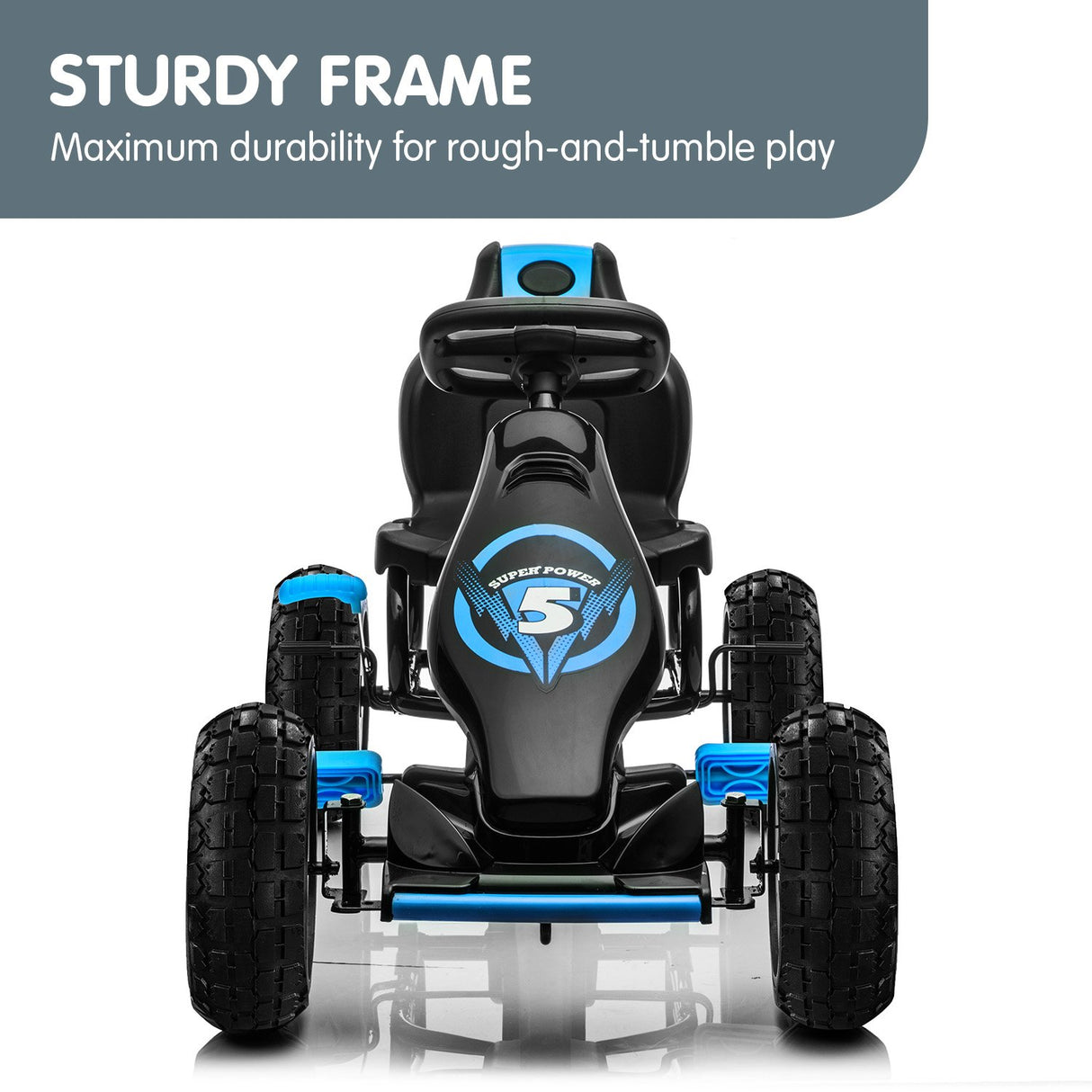 Traful Kids Pedal Go Kart, Blue