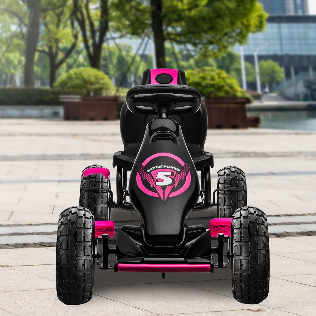 Traful Kids Pedal Go Kart, Rose Pink