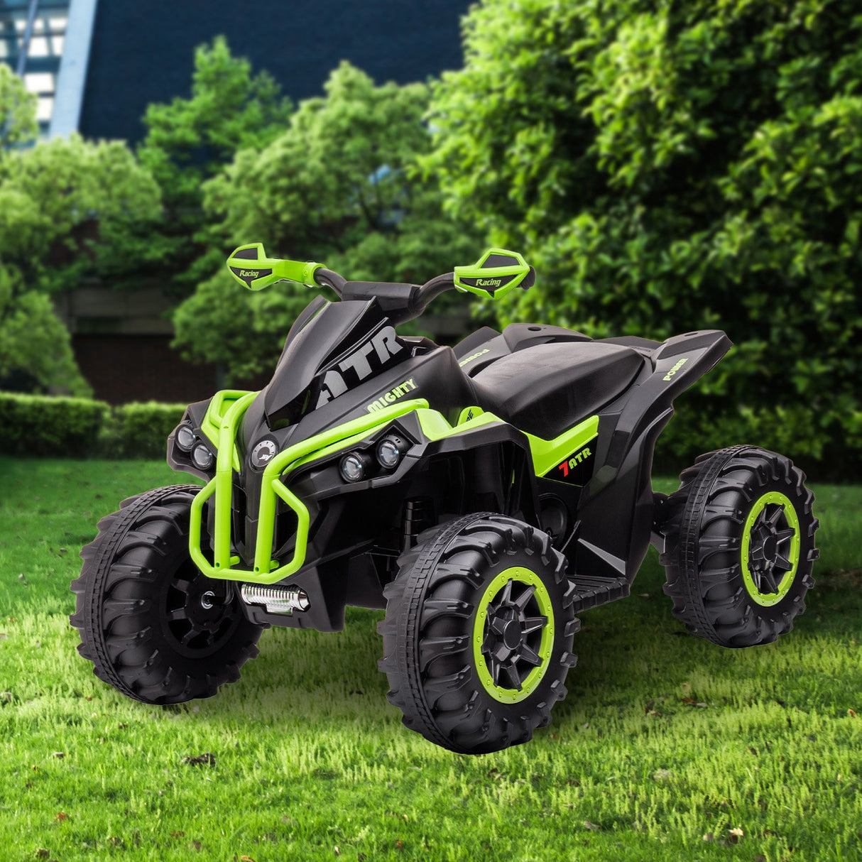 Mondello Kids Ride On Quad Bike, 12V Electric, Green