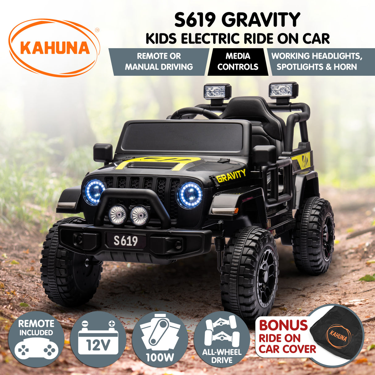 Fairford Kids Ride On Car, 12V Electric