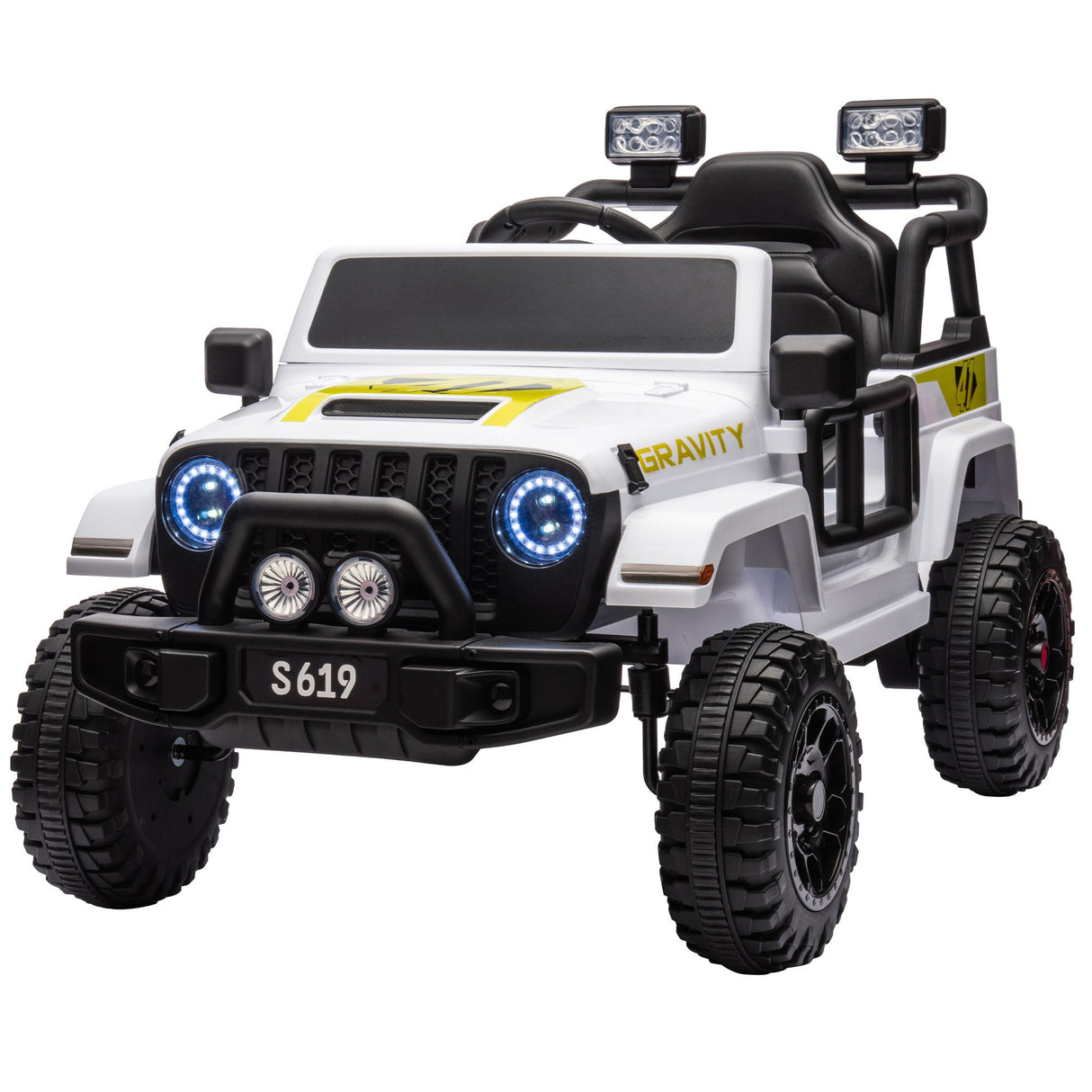 Fairford white kids electric ride on off road car