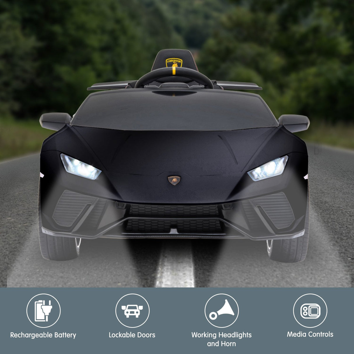Bedford Kids Ride On Car, 12V Electric Supercar