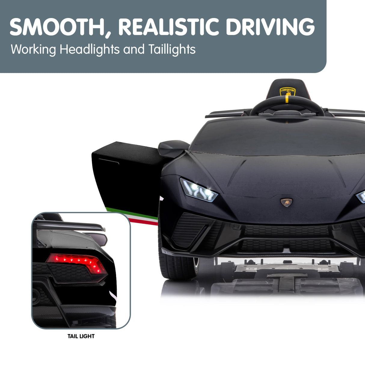 Bedford Kids Ride On Car, 12V Electric Supercar