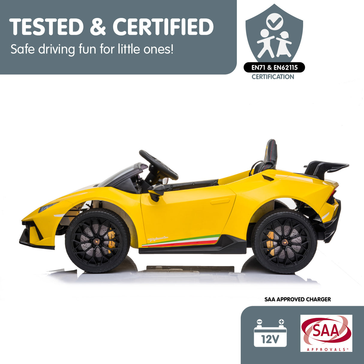 Bedford Kids Ride On Car, 12V Electric Supercar