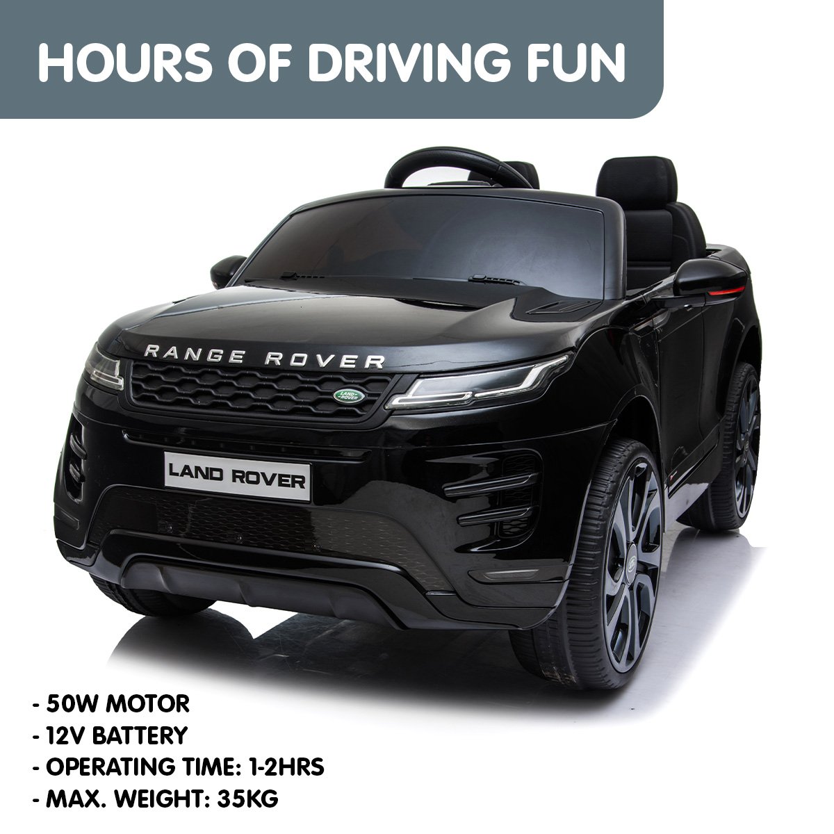 Prescott Kids Ride On Car, 12V Electric SUV, Black