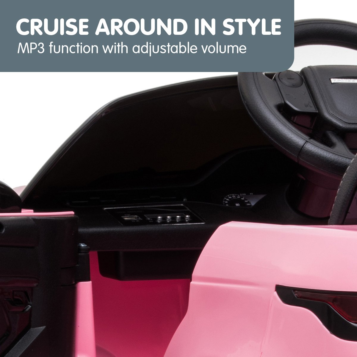 Prescott Kids Ride On Car, 12V Electric SUV, Pink