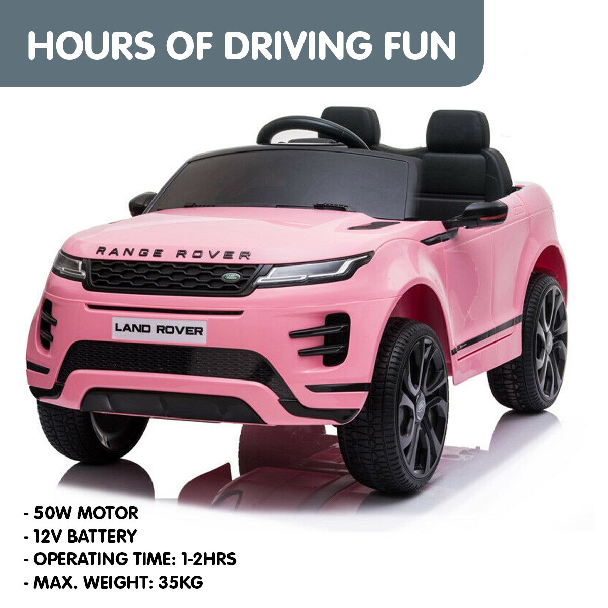 Prescott Kids Ride On Car, 12V Electric SUV, Pink