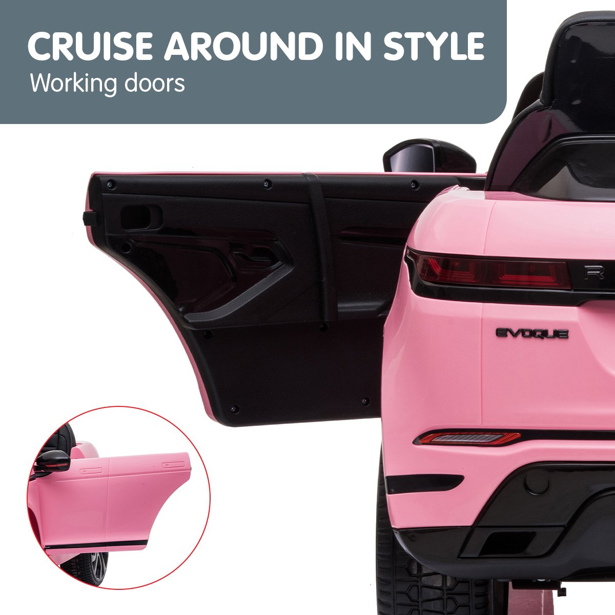 Prescott Kids Ride On Car, 12V Electric SUV, Pink