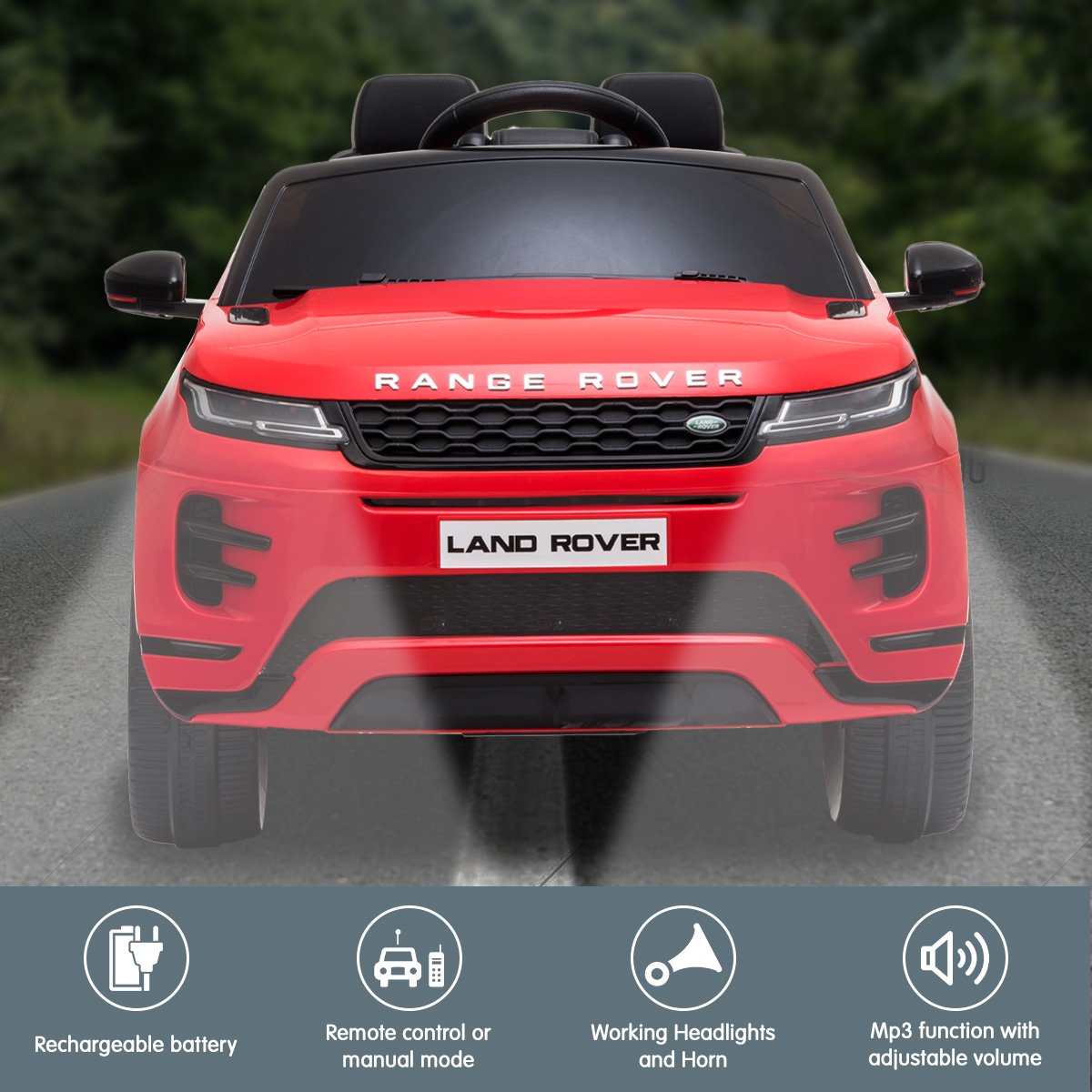 Prescott Kids Ride On Car, 12V Electric SUV, Red