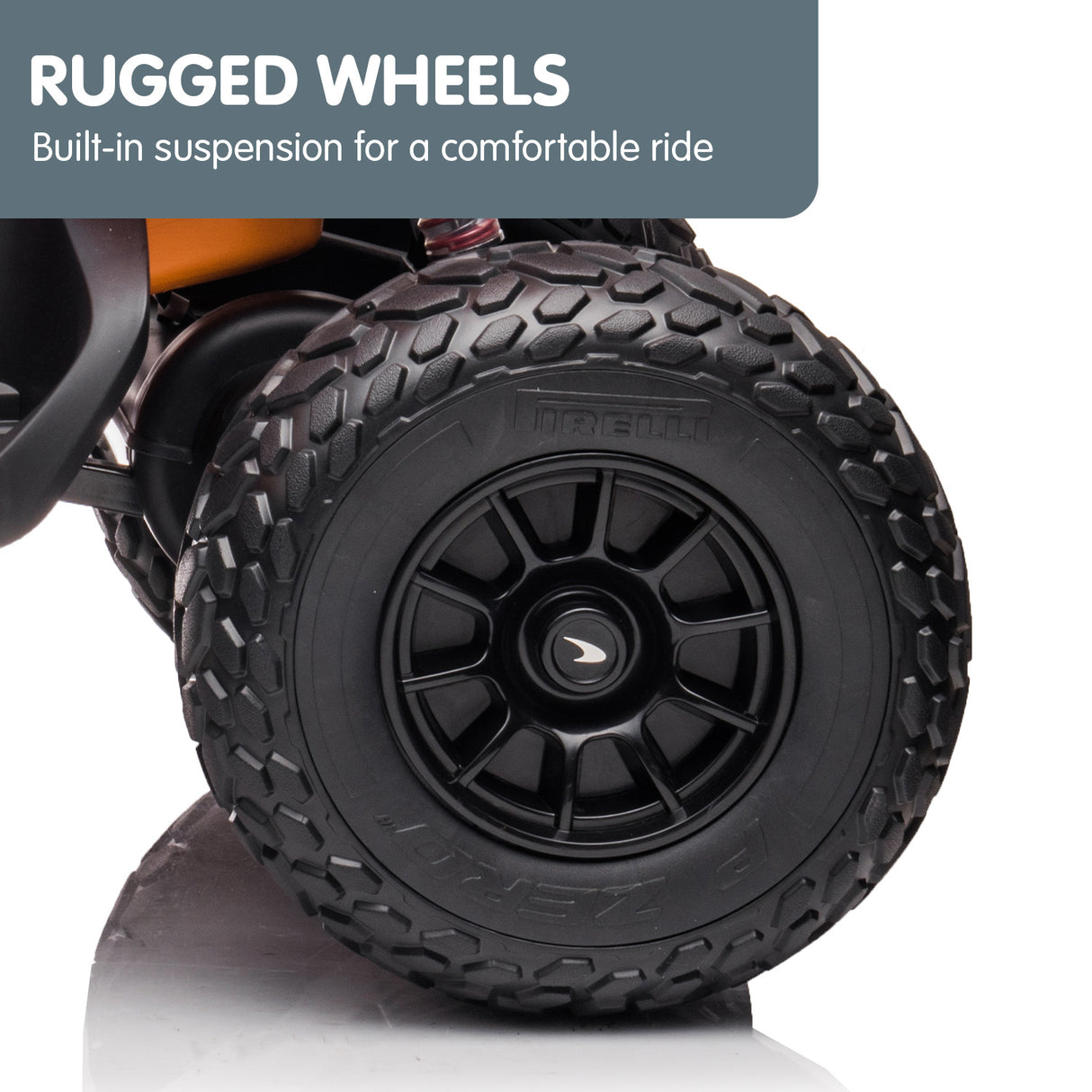Lydden Kids Ride On Quad Bike, 12V Electric, Orange