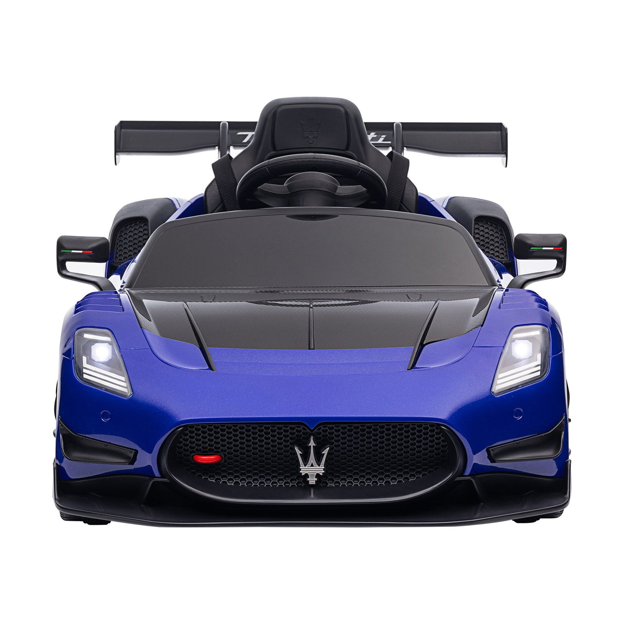 Longcross Kids Ride On Car, 12V Electric Race Car, Blue