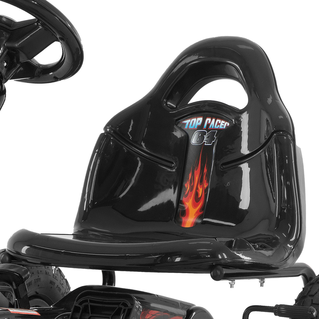 Meliquina Kids Pedal Go Kart, Black