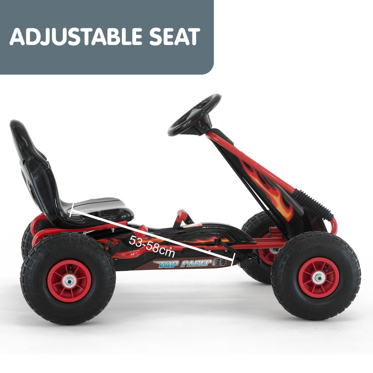 Meliquina Kids Pedal Go Kart, Red