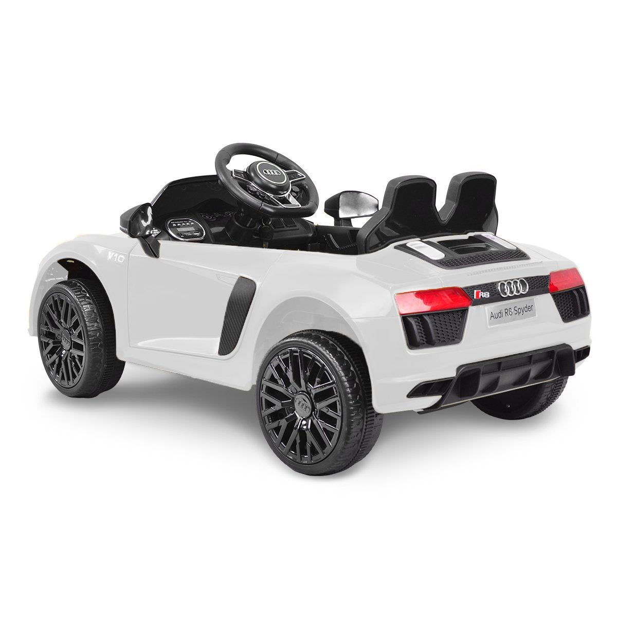 Woodbridge Kids Ride On Car, 12V Electric, White