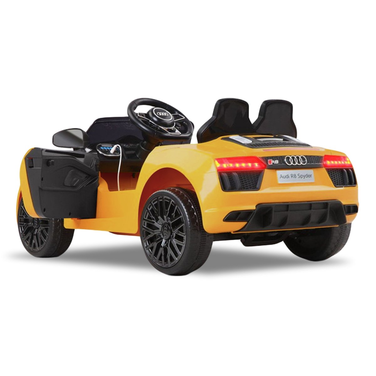 Woodbridge Kids Ride On Car, 12V Electric, Yellow
