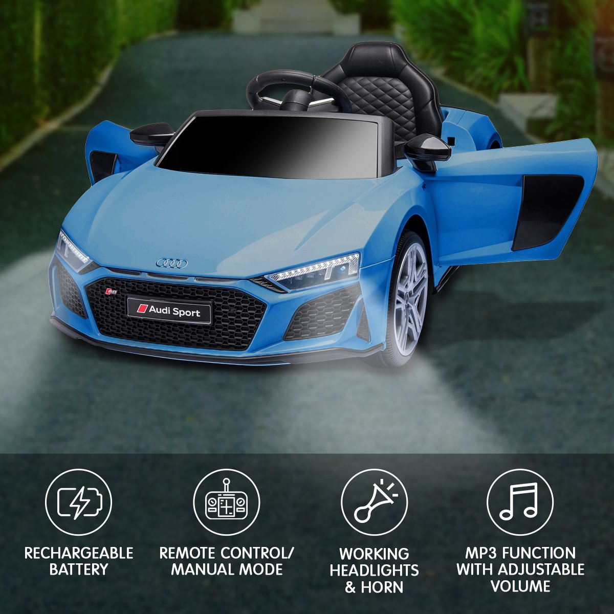 Turweston Kids Ride On Car, 12V Electric, Blue