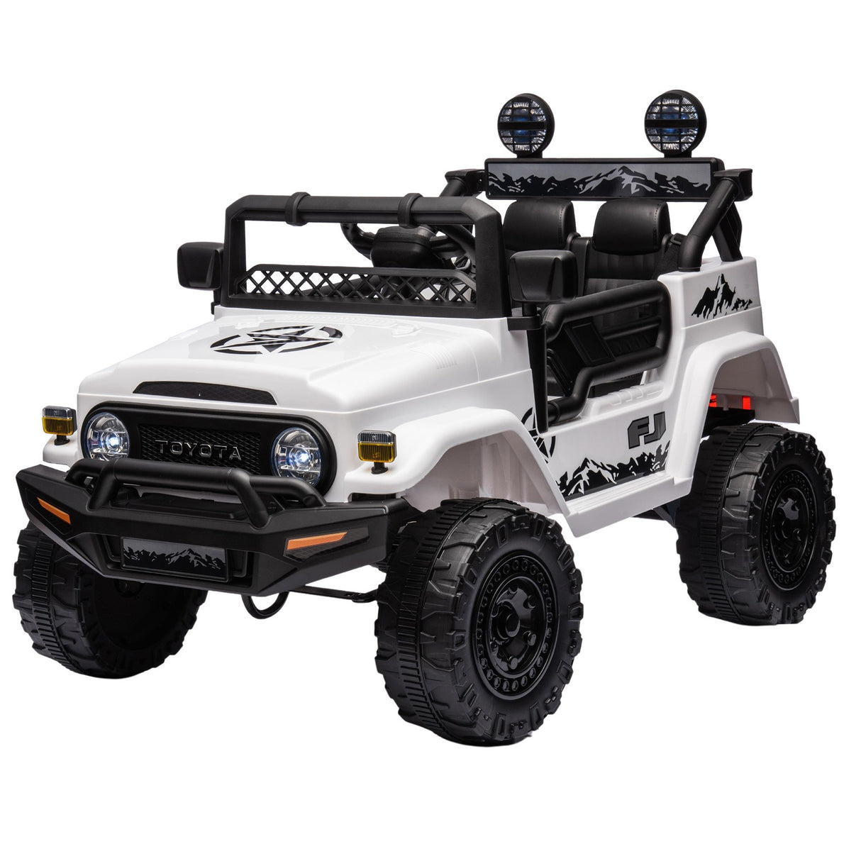Loton white kids electric ride on off road SUV