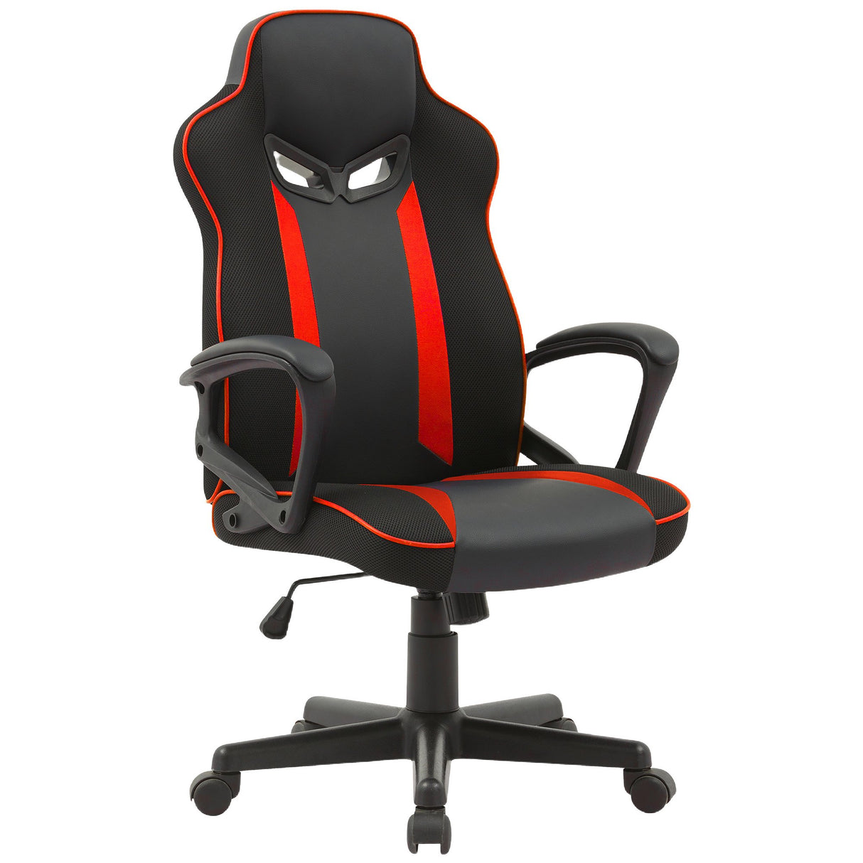 Two Rocks black and red racing gaming chair, view 3