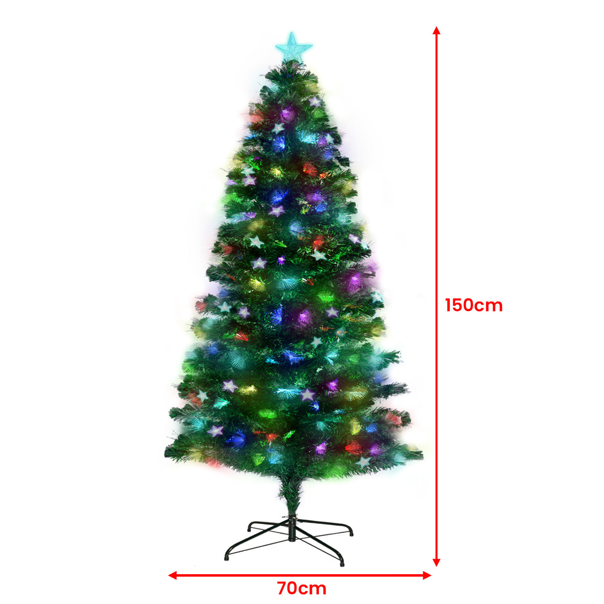 Christabelle 1.5m Pre Lit Fibre Optic Tree