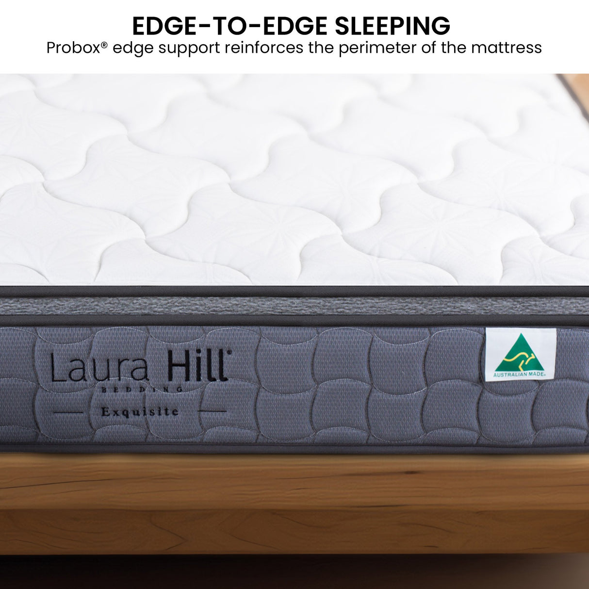 Laura Hill Exquisite Australian-Made Premium Mattress — Stretch Knit, Medium Firm — Allure Home Collections
