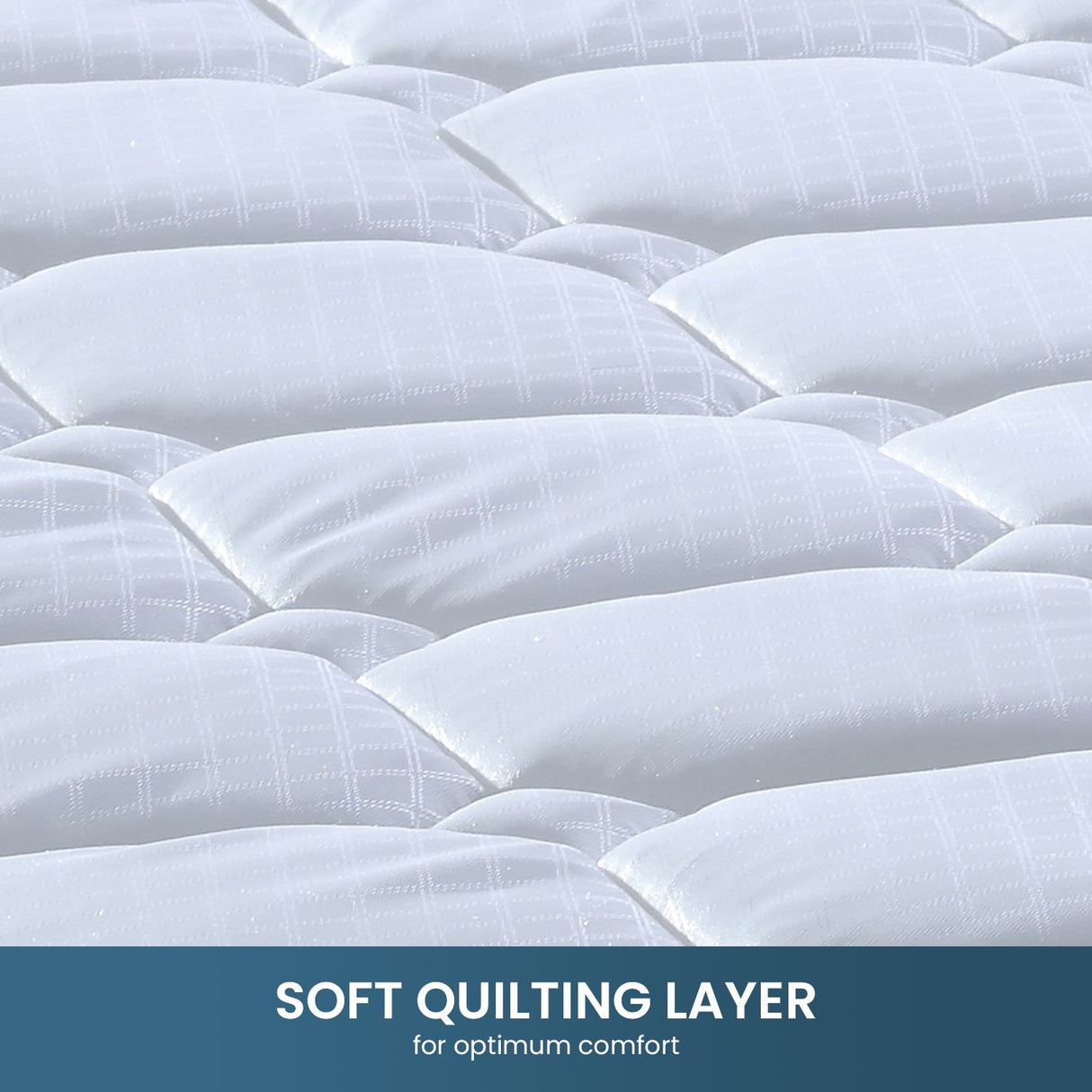 Laura Hill King Single Pocket Spring Mattress — 21cm, High-Density Foam — Allure Home Collections