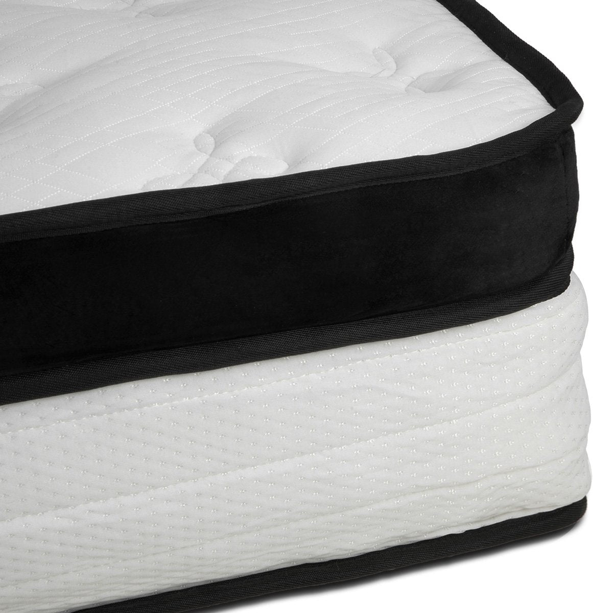 Medium euro top pocket spring mattress, 32cm queen