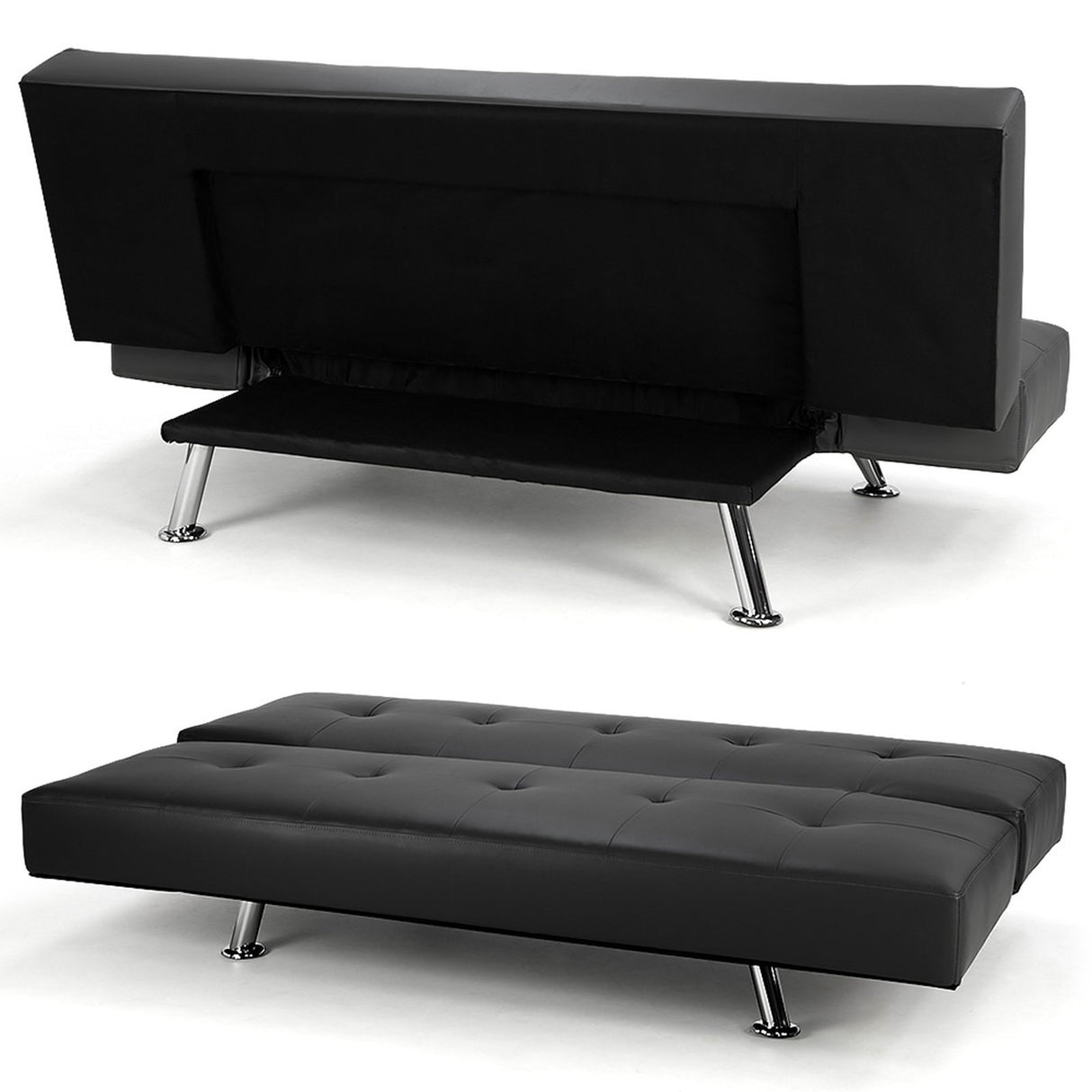 Sarantino Brooklyn Faux Leather Sofa Bed