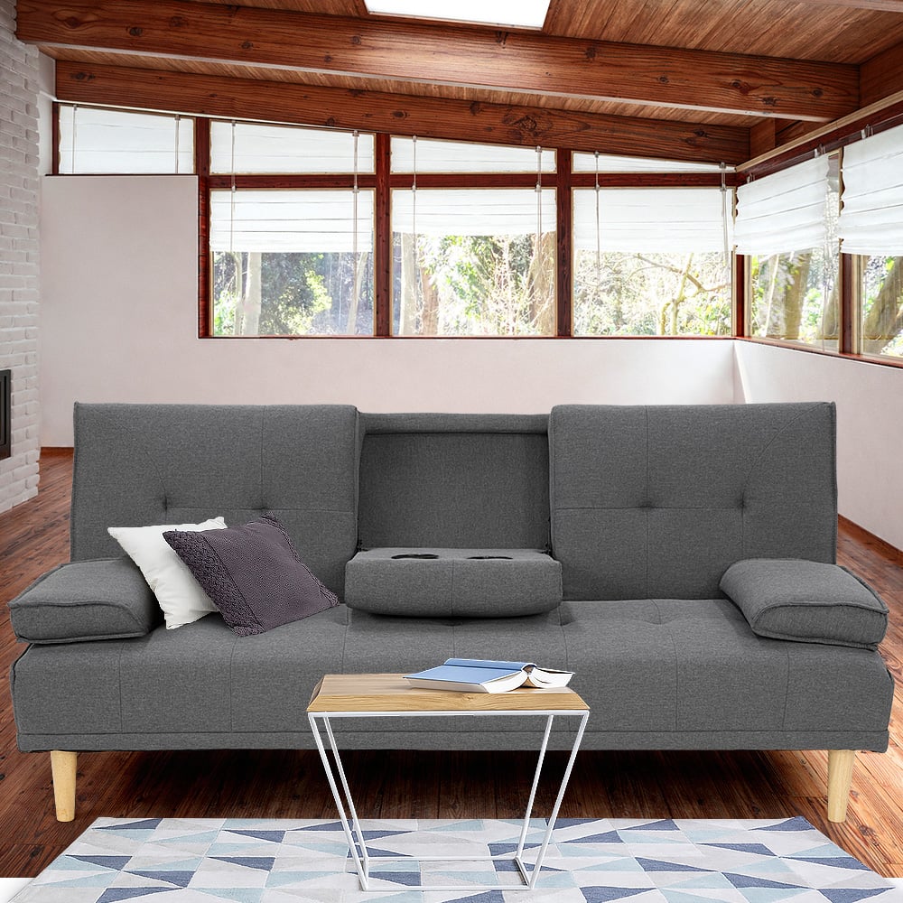 Finestrat 3 Seater Sofa Bed, Dark Grey