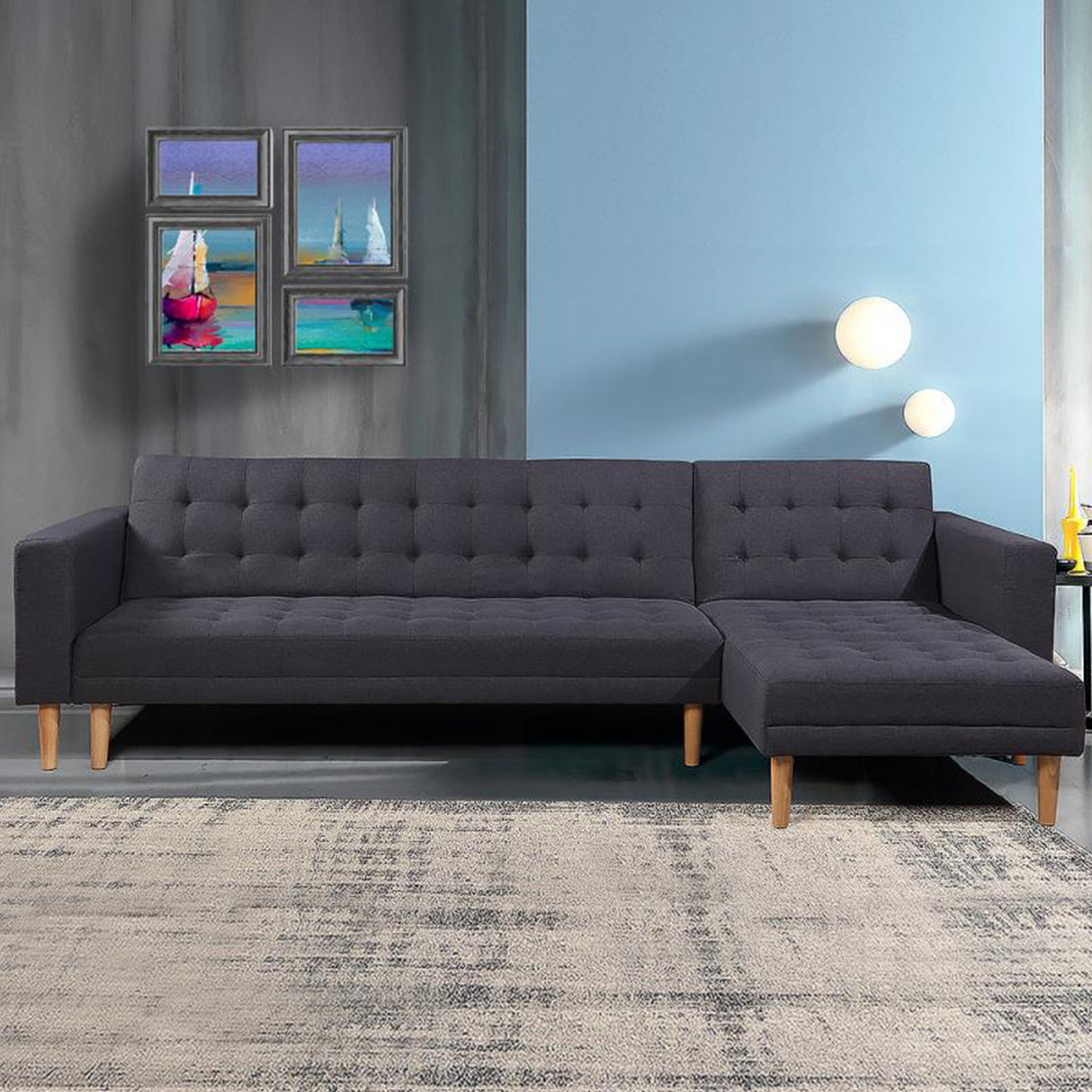 Guardamar Corner Sofa, Dark Grey