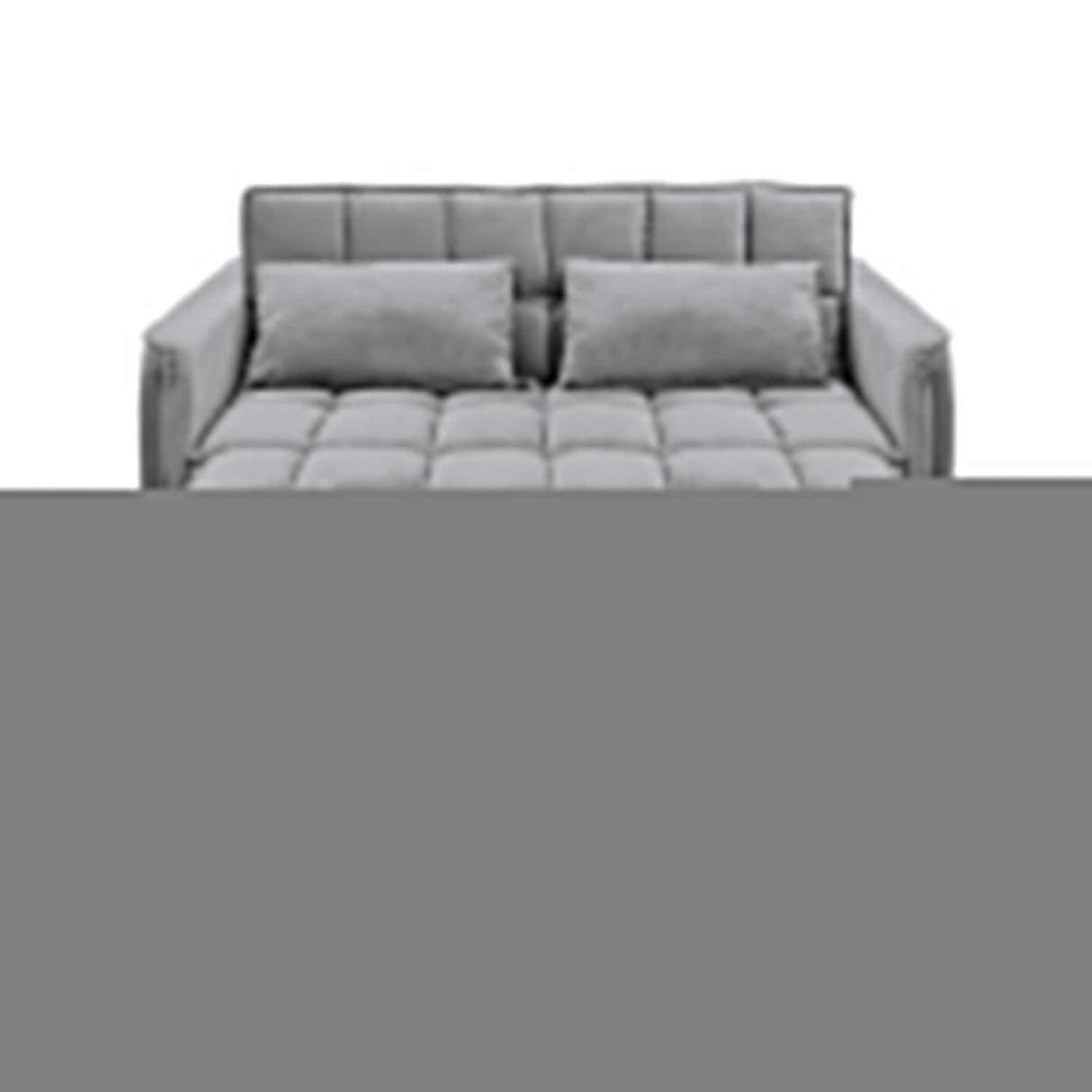 Sarantino QUINCY 2-Seater Velvet Sofa Bed — Dark Grey, Wooden Frame, Tufted — Allure Home Collections