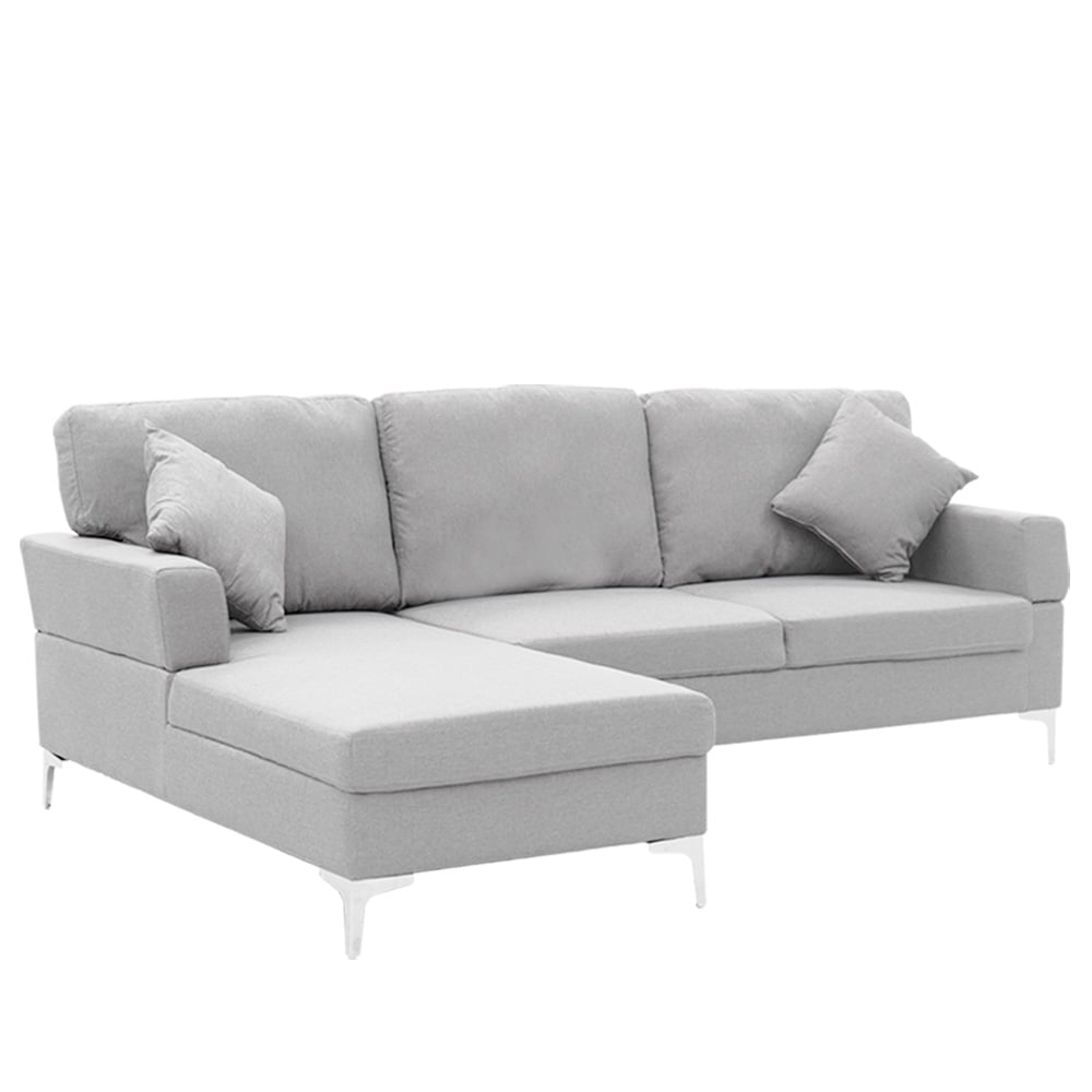 Torrevieja 3 Seater Corner Sofa, Light Grey