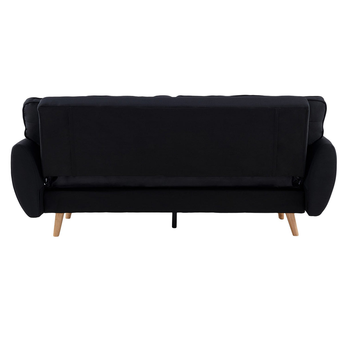 Sarantino Black Modular Linen Sofa Bed — 3-Seater, Contemporary Design — Allure Home Collections