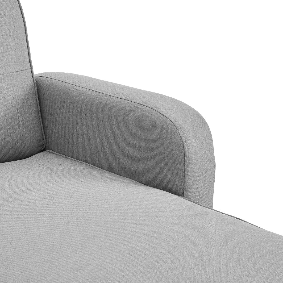 Sarantino 3-Seater Corner Sofa Bed - Light Grey