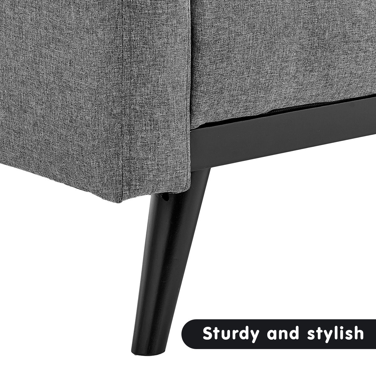 Campello 3 Seater Sofa Bed, Light Grey