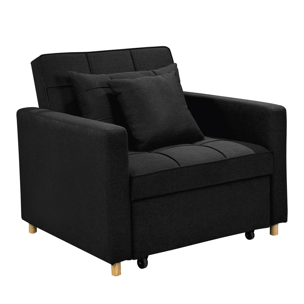 Sarantino Suri 3-in-1 Convertible Sofa Chair Bed in Grey Sarantino