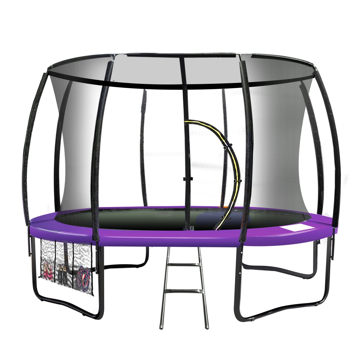 Lammermoor Round Trampoline with Enclosure and Ladder, 12ft
