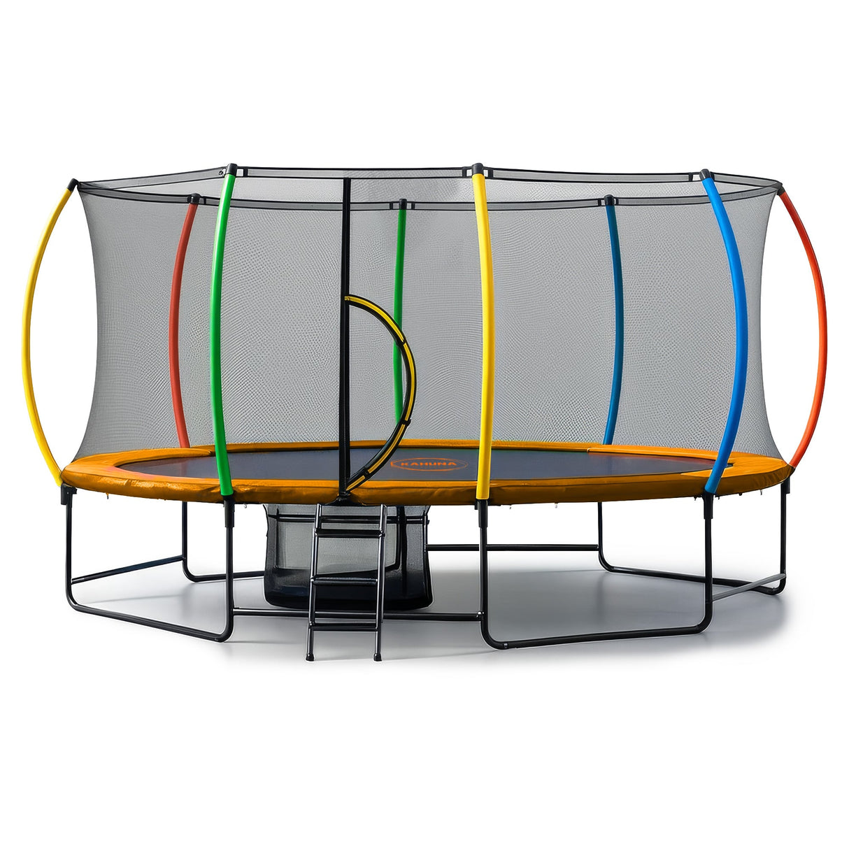 Zilzie Oval Trampoline with Reversible Pad and Ladder, 10ft x 15ft