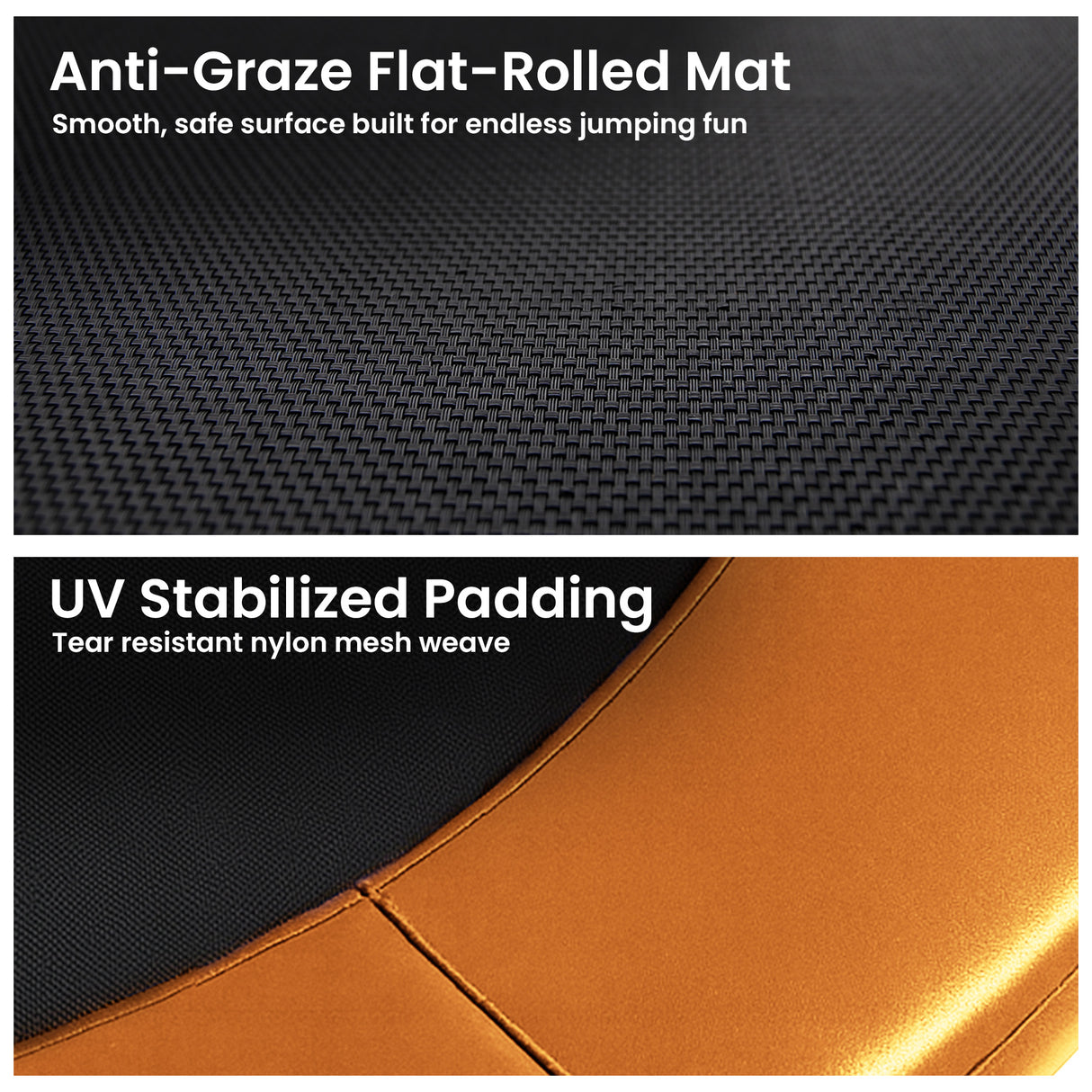 Zilzie Oval Trampoline with Reversible Pad and Ladder, 10ft x 15ft
