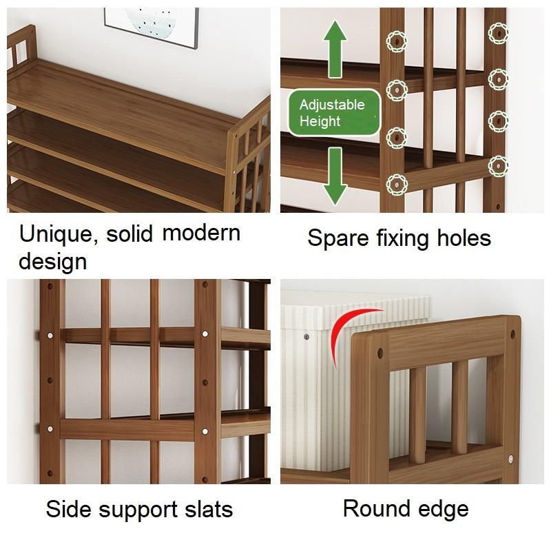 Pura Pura Bamboo Shoe Rack, Natural