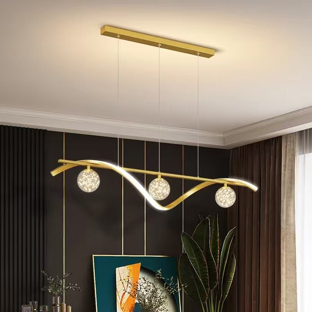 Luxury Hand Blown Glass LED Pendant Light