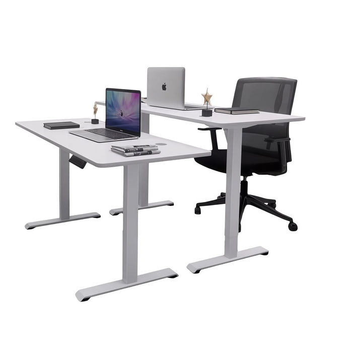 Fraser Electric Standing Desk, White 120cm