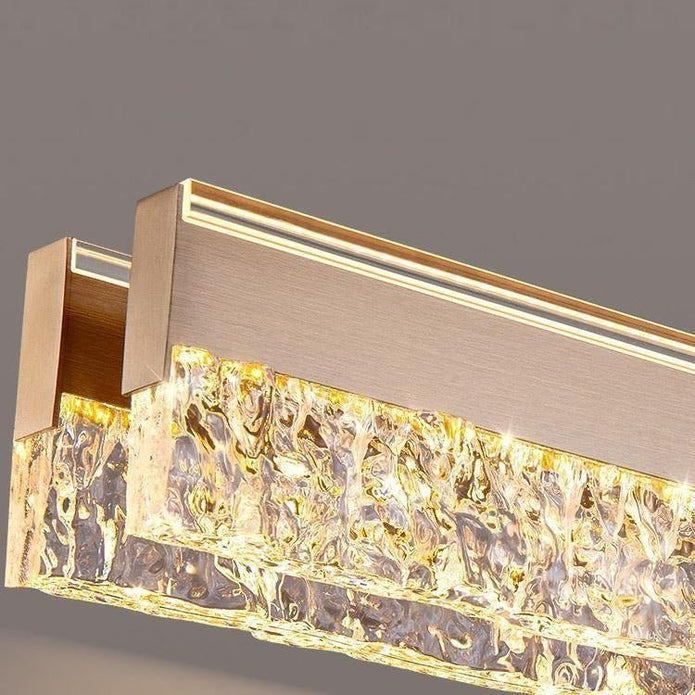 Coffee Nordic long linear acrylic pendant light, view 2