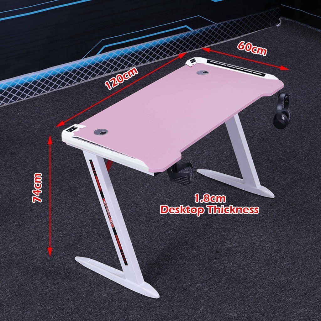 Macarthur Gaming Desk, Black 140cm view 5