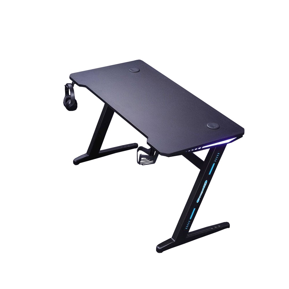 Macarthur Gaming Desk, Black 140cm