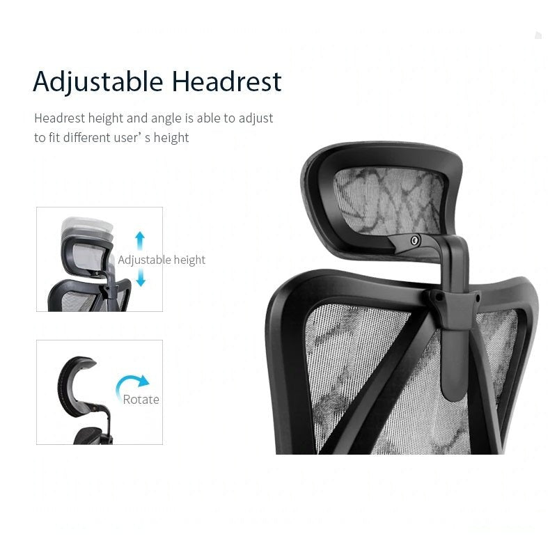 Walpole grey ergonomic mesh office chair with 3D armrests