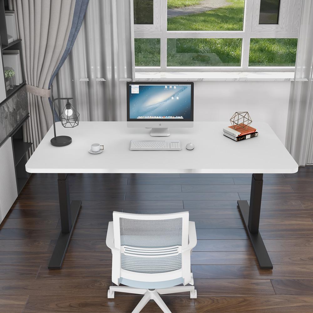 Amazingooh 140cm Motorised Sit-Stand Desk Black or Maple — Allure Home Collections