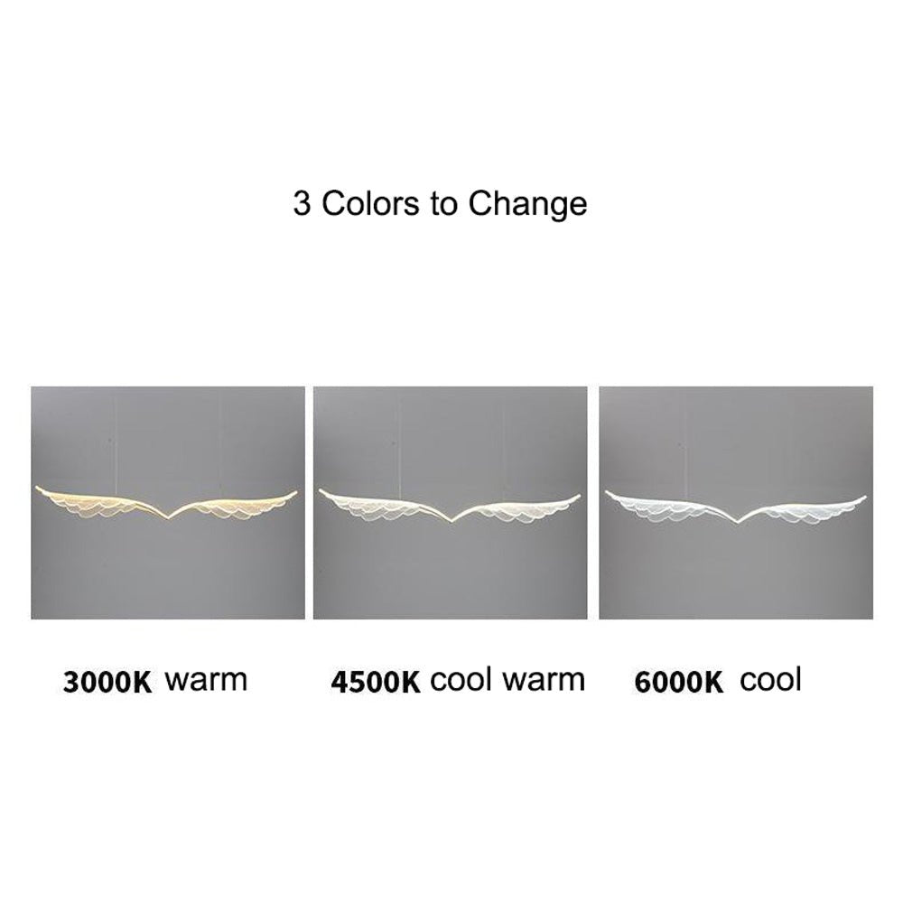 BAMDECOR 150cm Modern Wing-Shaped LED Ceiling Light