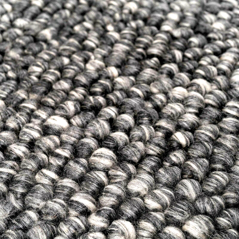 Power loomed wool blend floor rug charcoal 130x180cm