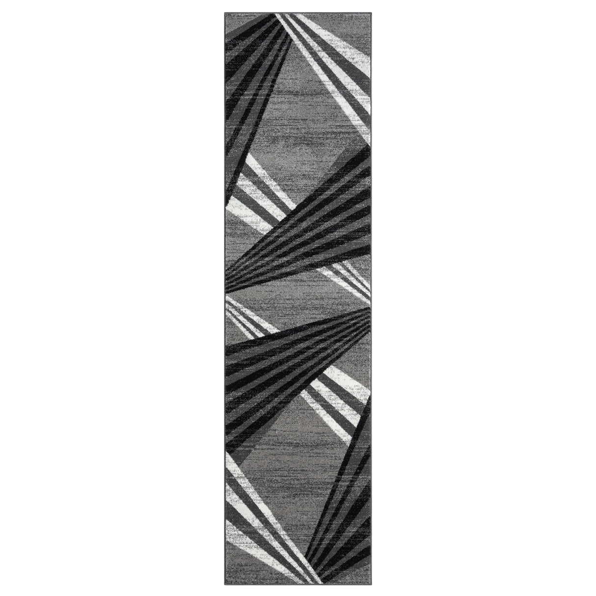 Adore Geometric Textural Area Rug — Barber-Pole Yarns, Soft Neutral Tones — Allure Home Collections