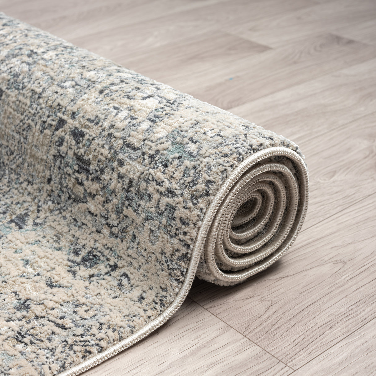 Aubre Contemporary Area Rug — Turkish Power-Loomed, Stain-Resistant, Round Options — Allure Home Collections